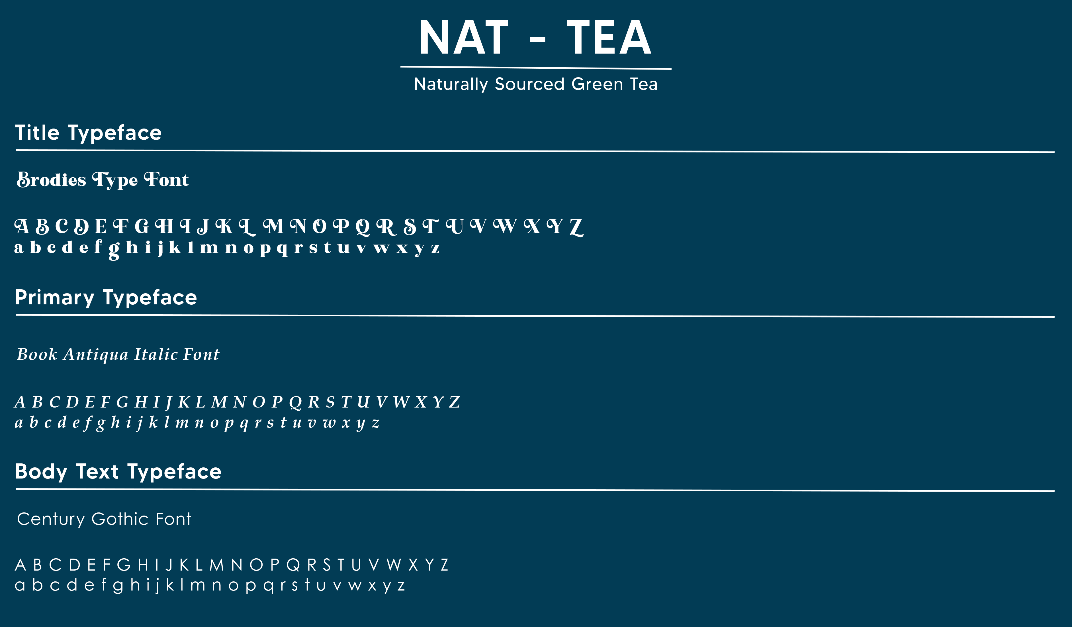 Nat Tea Fontface